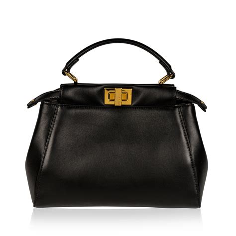 fendi peekaboo mini black
